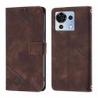For ZTE Blade V50 Vita Skin Feel Embossed Leather Phone Case(Brown) - 2