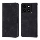 For ZTE Blade A35 / A55 Skin Feel Embossed Leather Phone Case(Black) - 3