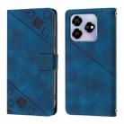 For ZTE Blade V60 / Axon 60 4G Skin Feel Embossed Leather Phone Case(Blue) - 3