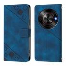 For ZTE Blade A75 5G / nubia Focus 5G Skin Feel Embossed Leather Phone Case(Blue) - 3