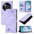 For ZTE Blade A75 5G / nubia Focus 5G Skin Feel Embossed Leather Phone Case(Light Purple) - 1