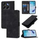 For ZTE Blade V70 Vita / nubia V70 Design Skin Feel Embossed Leather Phone Case(Black) - 1