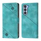 For ZTE nubia S 5G A403ZT Skin Feel Embossed Leather Phone Case(Green) - 2
