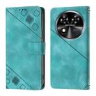 For Oukitel C37 Skin Feel Embossed Leather Phone Case(Green) - 2