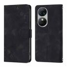 For Oukitel C38 Skin Feel Embossed Leather Phone Case(Black) - 2