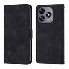 For Oukitel C51 Skin Feel Embossed Leather Phone Case(Black) - 2