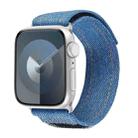 For Apple Watch Series 8 45mm Cowboy Nylon Hook and Loop Fastener Watch Band(Royal Blue) - 1