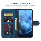 For Google Pixel 9 / 9 Pro Skin Feel Geometric Lines Leather Phone Case(Blue) - 3