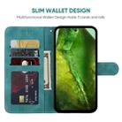 For Google Pixel 8a Skin Feel Geometric Lines Leather Phone Case(Green) - 3