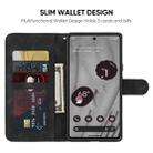 For Google Pixel 8 Pro Skin Feel Geometric Lines Leather Phone Case(Black) - 3