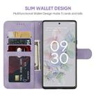 For Google Pixel 6a Skin Feel Geometric Lines Leather Phone Case(Purple) - 3