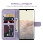 For Google Pixel 6 Skin Feel Geometric Lines Leather Phone Case(Purple) - 3