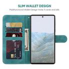 For Google Pixel 6 Pro Skin Feel Geometric Lines Leather Phone Case(Green) - 3