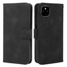 For Google Pixel 5 Skin Feel Geometric Lines Leather Phone Case(Black) - 2