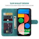 For Google Pixel 5 Skin Feel Geometric Lines Leather Phone Case(Green) - 3