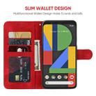 For Google Pixel 4 XL Skin Feel Geometric Lines Leather Phone Case(Red) - 3