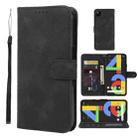 For Google Pixel 4a 4G Skin Feel Geometric Lines Leather Phone Case(Black) - 1