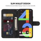 For Google Pixel 4a 4G Skin Feel Geometric Lines Leather Phone Case(Black) - 3