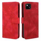 For Google Pixel 4a 4G Skin Feel Geometric Lines Leather Phone Case(Red) - 2