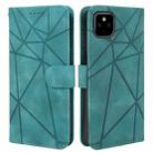 For Google Pixel 4a 5G Skin Feel Geometric Lines Leather Phone Case(Green) - 2