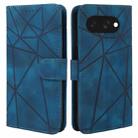 For Google Pixel 9a Skin Feel Geometric Lines Leather Phone Case(Blue) - 2