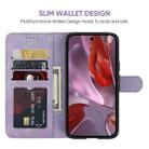 For Google Pixel 9a Skin Feel Geometric Lines Leather Phone Case(Purple) - 3