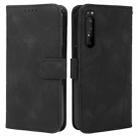 For Sony Xperia 1 IV Skin Feel Geometric Lines Leather Phone Case(Black) - 2