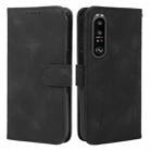 For Sony Xperia 1 III Skin Feel Geometric Lines Leather Phone Case(Black) - 2