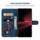 For Sony Xperia 1 III Skin Feel Geometric Lines Leather Phone Case(Blue) - 3