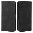 For Sony Xperia 1 V 2023 Skin Feel Geometric Lines Leather Phone Case(Black) - 2