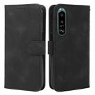 For Sony Xperia 5 III Skin Feel Geometric Lines Leather Phone Case(Black) - 2