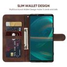 For Sony Xperia 5 III Skin Feel Geometric Lines Leather Phone Case(Brown) - 3