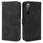 For Sony Xperia 10 II Skin Feel Geometric Lines Leather Phone Case(Black) - 2