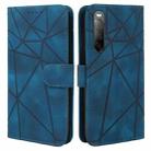 For Sony Xperia 10 IV Skin Feel Geometric Lines Leather Phone Case(Blue) - 2