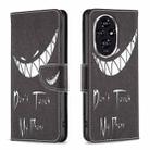 For Honor 200 Colored Drawing Pattern Leather Phone Case(Smirk) - 1