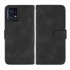 For Motorola Edge+ 2023 Skin Feel Geometric Lines Leather Phone Case(Black) - 2