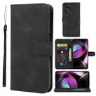 For Motorola Moto G 5G 2022 Skin Feel Geometric Lines Leather Phone Case(Black) - 1