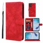 For Motorola Moto G 5G 2023 Skin Feel Geometric Lines Leather Phone Case(Red) - 1