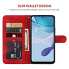 For Motorola Moto G 5G 2023 Skin Feel Geometric Lines Leather Phone Case(Red) - 3