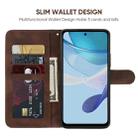 For Motorola Moto G 5G 2023 Skin Feel Geometric Lines Leather Phone Case(Brown) - 3