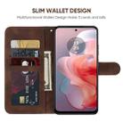 For Motorola Moto G Power 5G 2024 Skin Feel Geometric Lines Leather Phone Case(Brown) - 3