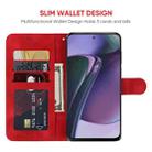 For Motorola Moto G Stylus 5G 2023 Skin Feel Geometric Lines Leather Phone Case(Red) - 3