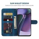 For Motorola Moto G Stylus 5G 2023 Skin Feel Geometric Lines Leather Phone Case(Blue) - 3