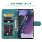 For Motorola Moto G Stylus 5G 2023 Skin Feel Geometric Lines Leather Phone Case(Green) - 3