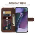 For Motorola Moto G Stylus 5G 2023 Skin Feel Geometric Lines Leather Phone Case(Brown) - 3