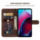 For Motorola Moto G Stylus 4G 2022 Skin Feel Geometric Lines Leather Phone Case(Brown) - 3