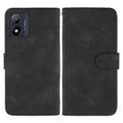 For Motorola Moto E13 Skin Feel Geometric Lines Leather Phone Case(Black) - 2