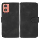 For Motorola Moto G04 Skin Feel Geometric Lines Leather Phone Case(Black) - 2