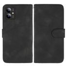 For Motorola Moto G14 Skin Feel Geometric Lines Leather Phone Case(Black) - 2