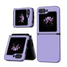 For Samsung Galaxy Z Flip6 5G Flat Skin Feel TPU+PC Shockproof Phone Case(Purple) - 1